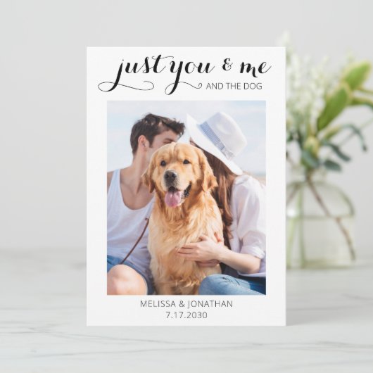 たった今結婚しました駆け結婚落ち犬の発表 セーブザデート (スタンド正面)