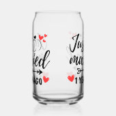 たった今結婚しました1年前、1周年結婚を迎える ガラス缶 (右)