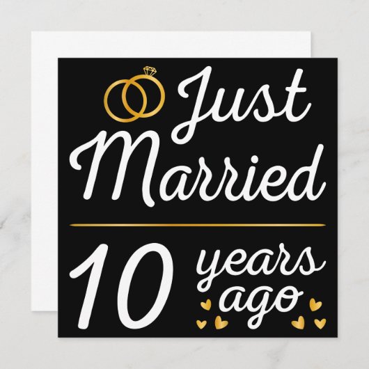 たった今結婚しました10年前II 招待状 (正面/裏面)