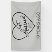 たった今結婚しました10年前III 横断幕 (縦)