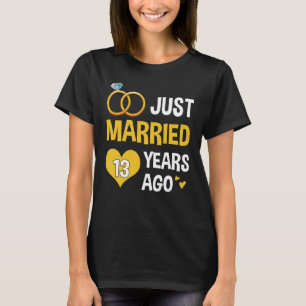 たった今結婚しました13年2010年13th 結婚's Anni Tシャツ