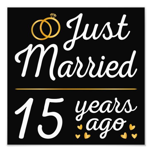 たった今結婚しました15年前二世 フォトプリント            (正面)