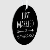 たった今結婚しました15年前I オーナメント (正面)