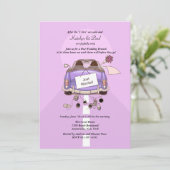 たった今結婚しました2のポストの結婚式のブランチの招待状 招待状 (スタンド正面)