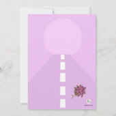 たった今結婚しました2のポストの結婚式のブランチの招待状 招待状 (裏面)