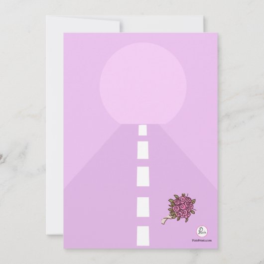 たった今結婚しました2のポストの結婚式のブランチの招待状 招待状 (裏面)