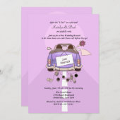 たった今結婚しました2のポストの結婚式のブランチの招待状 招待状 (正面/裏面)