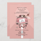 たった今結婚しました2のポストの結婚式のブランチの招待状 招待状 (正面/裏面)