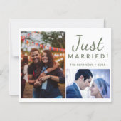 たった今結婚しました2フォトグリーン結婚の発表 (正面)