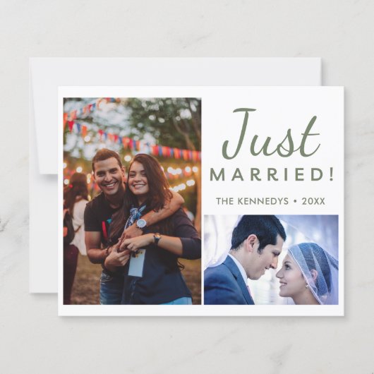 たった今結婚しました2フォトグリーン結婚の発表 (正面)