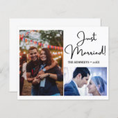 たった今結婚しました2フォトコラージュ結婚の発表 (正面/裏面)