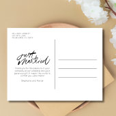 たった今結婚しました2枚の写真結婚が届いた ポストカード