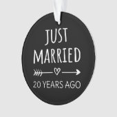 たった今結婚しました20年前 オーナメント (正面)