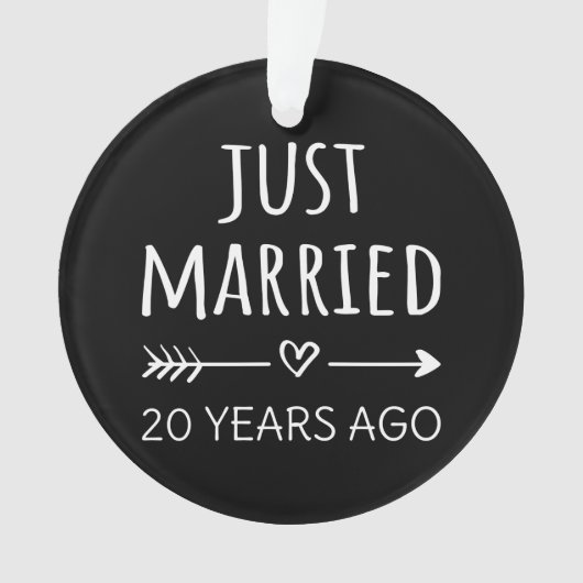 たった今結婚しました20年前 オーナメント (正面)