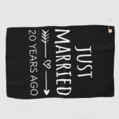 たった今結婚しました20年前 ゴルフタオル (横)