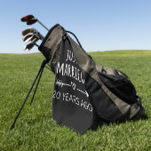 たった今結婚しました20年前 ゴルフタオル (グリーン)