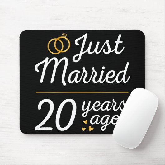 たった今結婚しました20年前II マウスパッド (マウス)