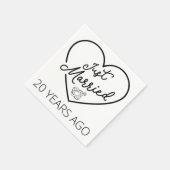 たった今結婚しました20年前III スタンダードカクテルナプキン (角)