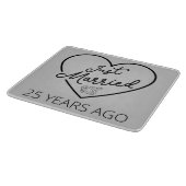 たった今結婚しました25年前III カッティングボード (角)
