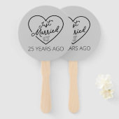 たった今結婚しました25年前III ハンドファン (正面&裏面)