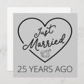 たった今結婚しました25年前III 招待状 (正面/裏面)