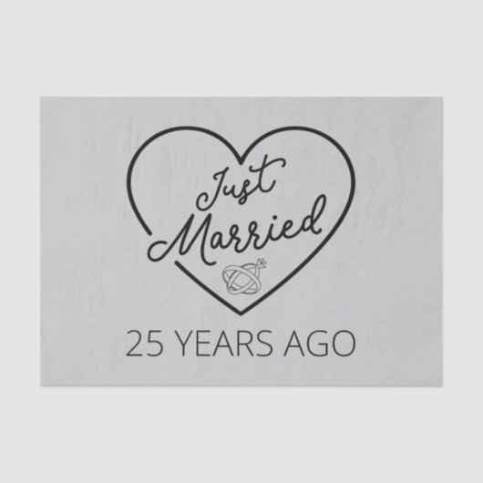 たった今結婚しました25年前III 薄葉紙 (正面)