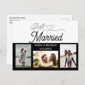 たった今結婚しました3写真の取り消し告知 ポストカード (正面/裏面)