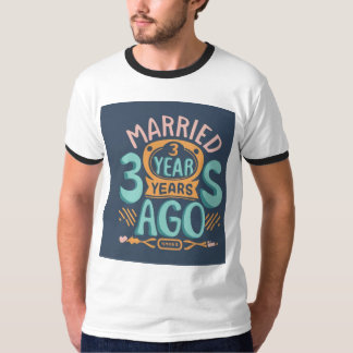 たった今結婚しました3年前 Tシャツ