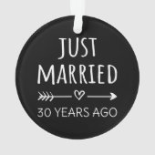 たった今結婚しました30年前 オーナメント (裏面)