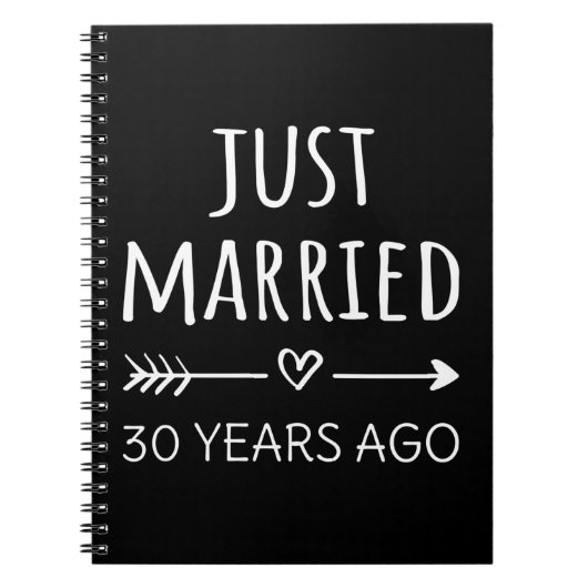 たった今結婚しました30年前 ノートブック (正面)