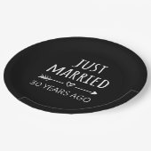 たった今結婚しました30年前 ペーパープレート (アングル)