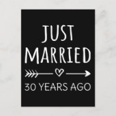 たった今結婚しました30年前 ポストカード (正面)