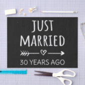 たった今結婚しました30年前 薄葉紙 (クラフト)