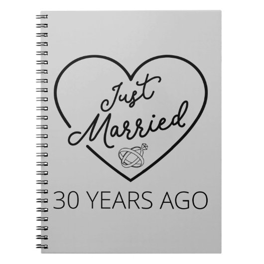たった今結婚しました30年前III ノートブック (正面)
