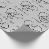 たった今結婚しました30年前III ラッピングペーパー (角)