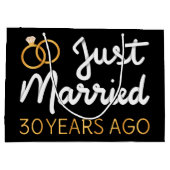 たった今結婚しました30年前IV ラージペーパーバッグ (裏面)