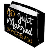 たった今結婚しました30年前IV ラージペーパーバッグ (裏面アングル)