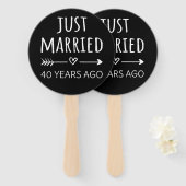 たった今結婚しました40年前 ハンドファン (正面&裏面)