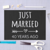 たった今結婚しました40年前 薄葉紙 (クラフト)