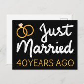 たった今結婚しました40年前IV ポストカード (正面/裏面)