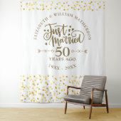たった今結婚しました50周年結婚背景 タペストリー (インサイチュ)