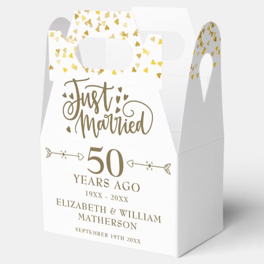 たった今結婚しました50周年記念結婚金 フェイバーボックス (オープン)