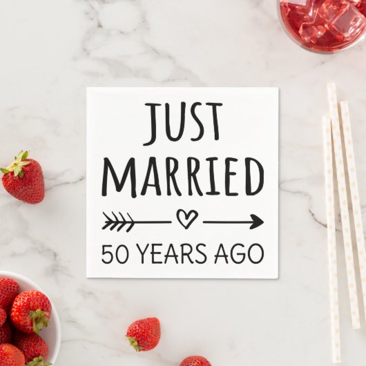 たった今結婚しました50年前 スタンダードカクテルナプキン (インサイチュ)