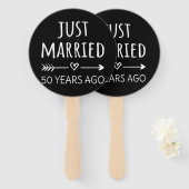 たった今結婚しました50年前 ハンドファン (正面&裏面)