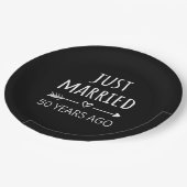 たった今結婚しました50年前 ペーパープレート (アングル)