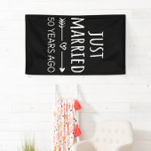 たった今結婚しました50年前 横断幕 (インサイチュ)