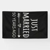 たった今結婚しました50年前 横断幕 (横)