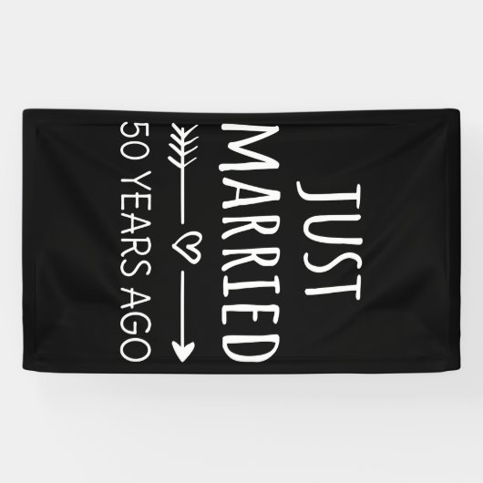 たった今結婚しました50年前 横断幕 (横)