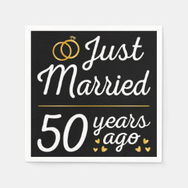 たった今結婚しました50年前II スタンダードカクテルナプキン
