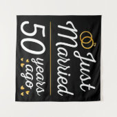 たった今結婚しました50年前II タペストリー (正面(横))